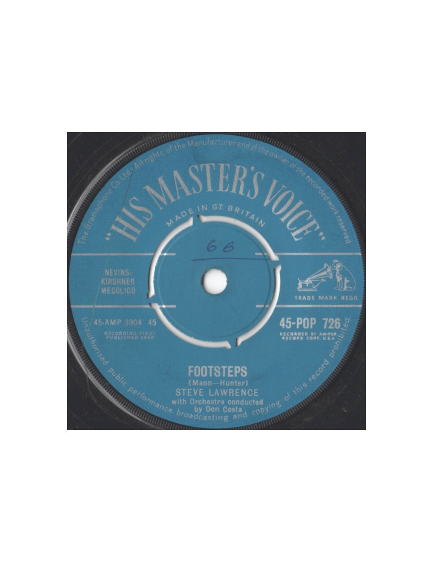 Footsteps [Steve Lawrence (2)] – Vinyl 7", 45 RPM [product.brand] 1 - Shop I'm Jukebox 