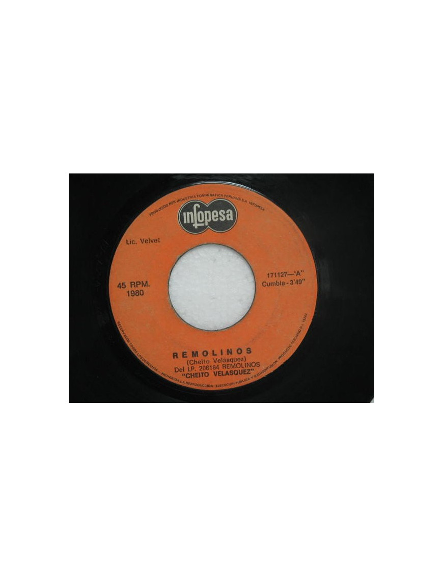 Remolinos Soberbias Y Celos [Cheito Velasquez] - Vinyl 7" [product.brand] 1 - Shop I'm Jukebox 