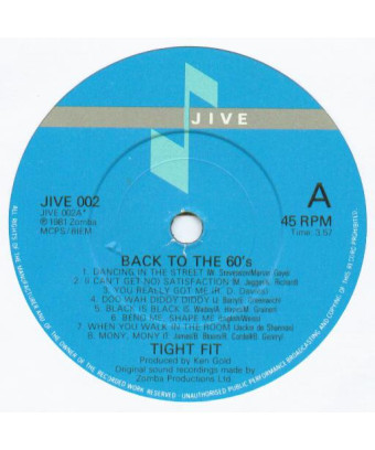 Back To The 60's [Tight Fit] - Vinyl 7", 45 RPM, Single, Partially Mixed [product.brand] 1 - Shop I'm Jukebox 