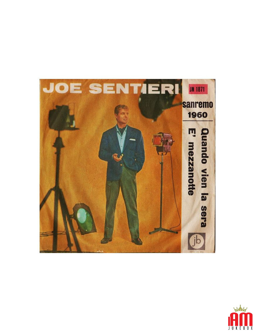 Quand le soir vient, il est minuit [Joe Sentieri] - Vinyle 7", 45 tours [product.brand] 1 - Shop I'm Jukebox 