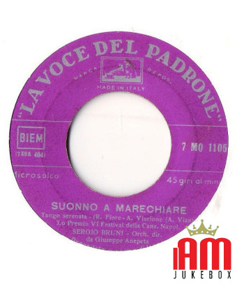 Suonno A Marechiare [Sergio Bruni] - Vinyle 7", 45 tours