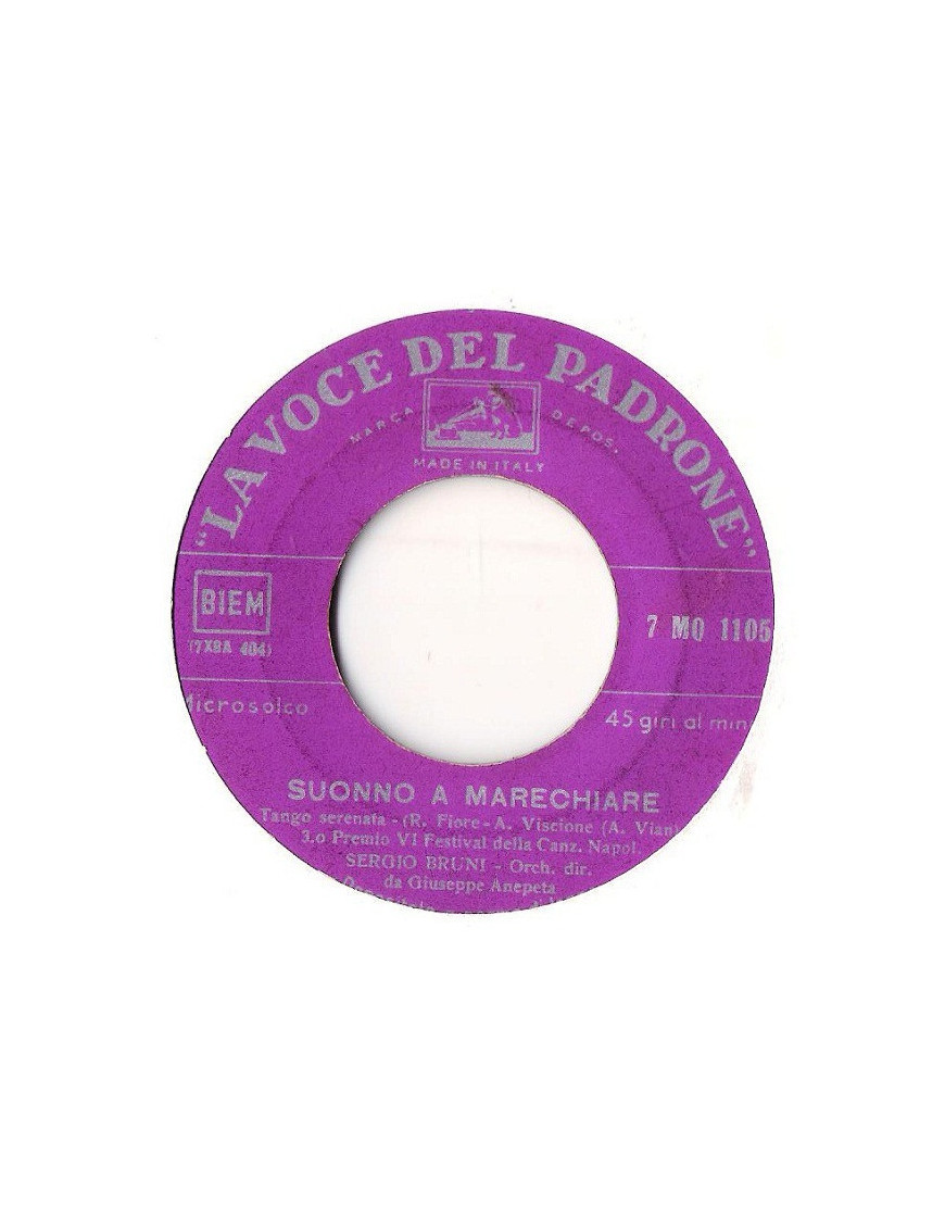 Suonno A Marechiare [Sergio Bruni] – Vinyl 7", 45 RPM [product.brand] 1 - Shop I'm Jukebox 