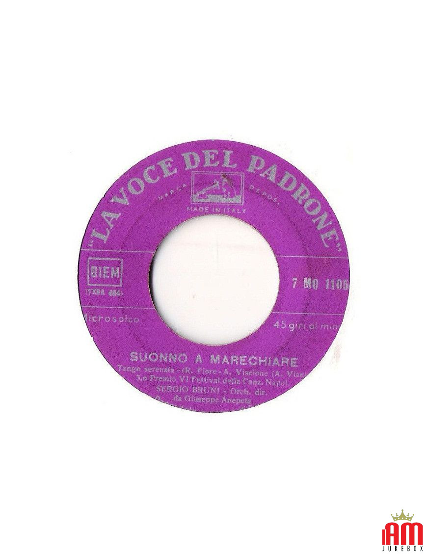 Suonno A Marechiare [Sergio Bruni] - Vinyl 7", 45 RPM [product.brand] 1 - Shop I'm Jukebox 