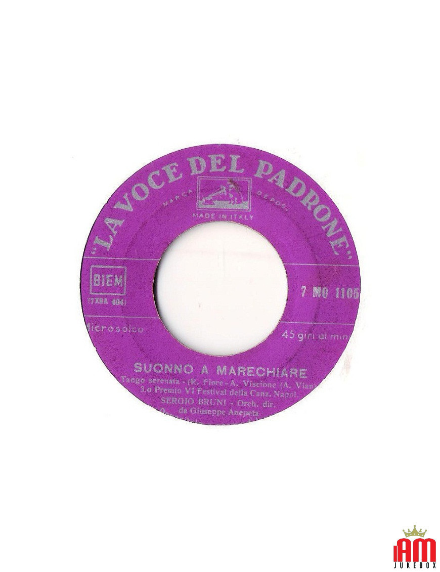 Suonno A Marechiare [Sergio Bruni] - Vinyle 7", 45 tours [product.brand] 1 - Shop I'm Jukebox 