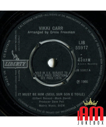 Ça doit être lui (Seul Sur Son E Toile) [Vikki Carr] - Vinyl 7", Single, 45 RPM