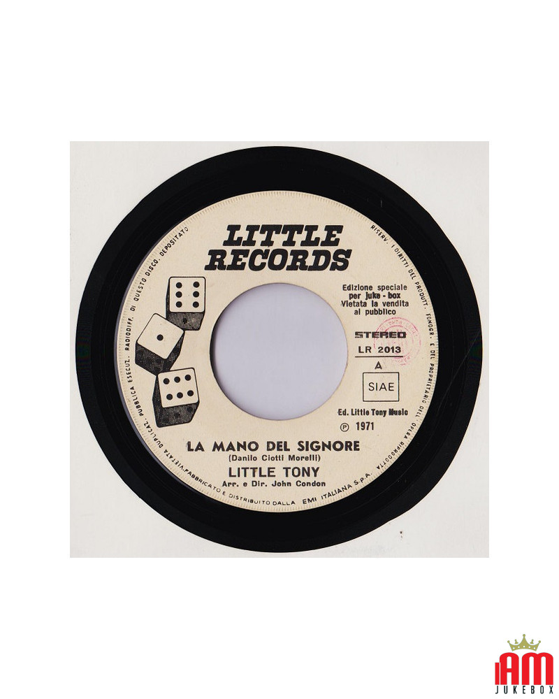 La Mano Del Signore [Little Tony] - Vinyl 7", 45 RPM, Jukebox, Stereo [product.brand] 1 - Shop I'm Jukebox 