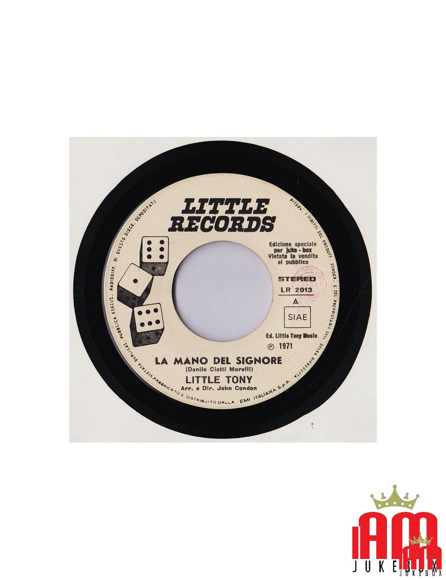 La Mano Del Signore [Little Tony] - Vinyl 7", 45 RPM, Jukebox, Stereo [product.brand] 1 - Shop I'm Jukebox 