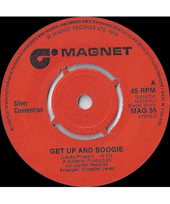 Get Up And Boogie [Silver Convention] - Vinyl 7", 45 RPM, Single [product.brand] 1 - Shop I'm Jukebox 