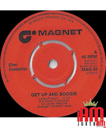 Get Up And Boogie [Silver Convention] - Vinyle 7", 45 tours, Single