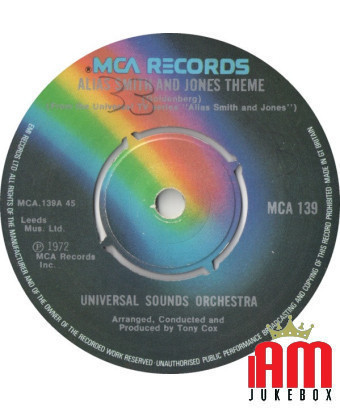Alias Smith And Jones Theme [Universal Sounds Orchestra] – Vinyl 7", 45 RPM, Single, Neuauflage