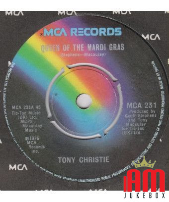 Queen Of The Mardi Gras [Tony Christie] - Vinyl 7", Single, 45 RPM [product.brand] 1 - Shop I'm Jukebox 