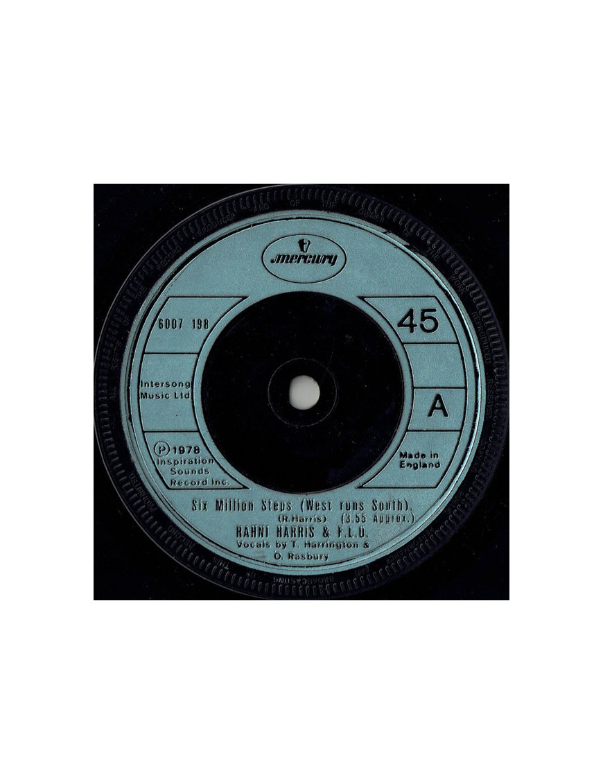 Six Million Steps (West Runs South) [Rahni Harris,...] - Vinyl 7", 45 RPM, Single