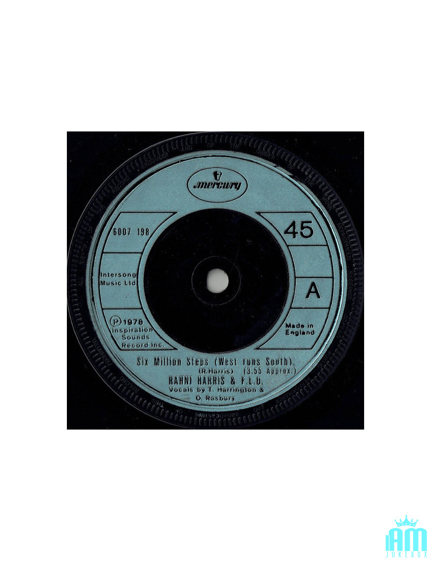 Six millions de pas (West Runs South) [Rahni Harris,...] - Vinyl 7", 45 RPM, Single [product.brand] 1 - Shop I'm Jukebox 