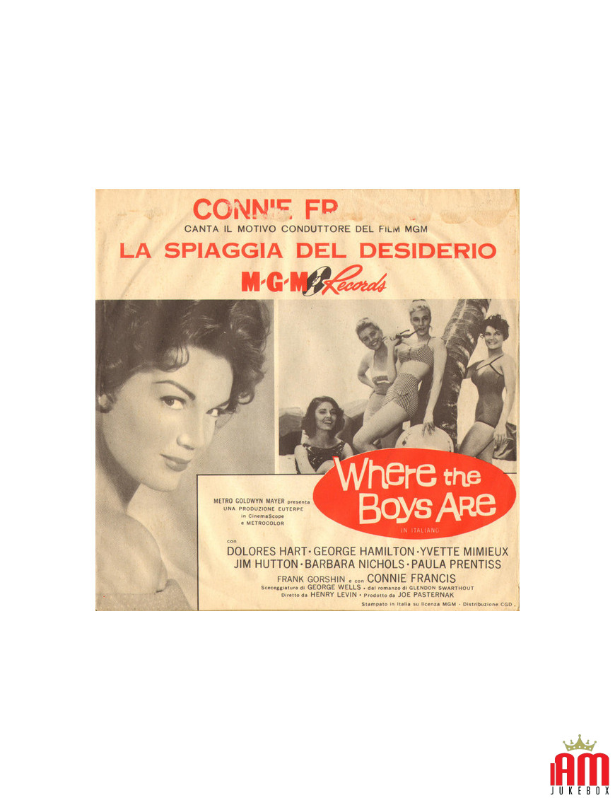 Où sont les garçons [Connie Francis] - Vinyle 7", 45 tours