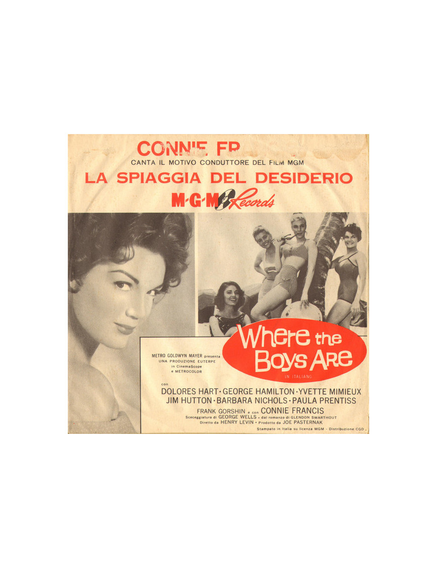 Where The Boys Are [Connie Francis] - Vinyl 7", 45 RPM