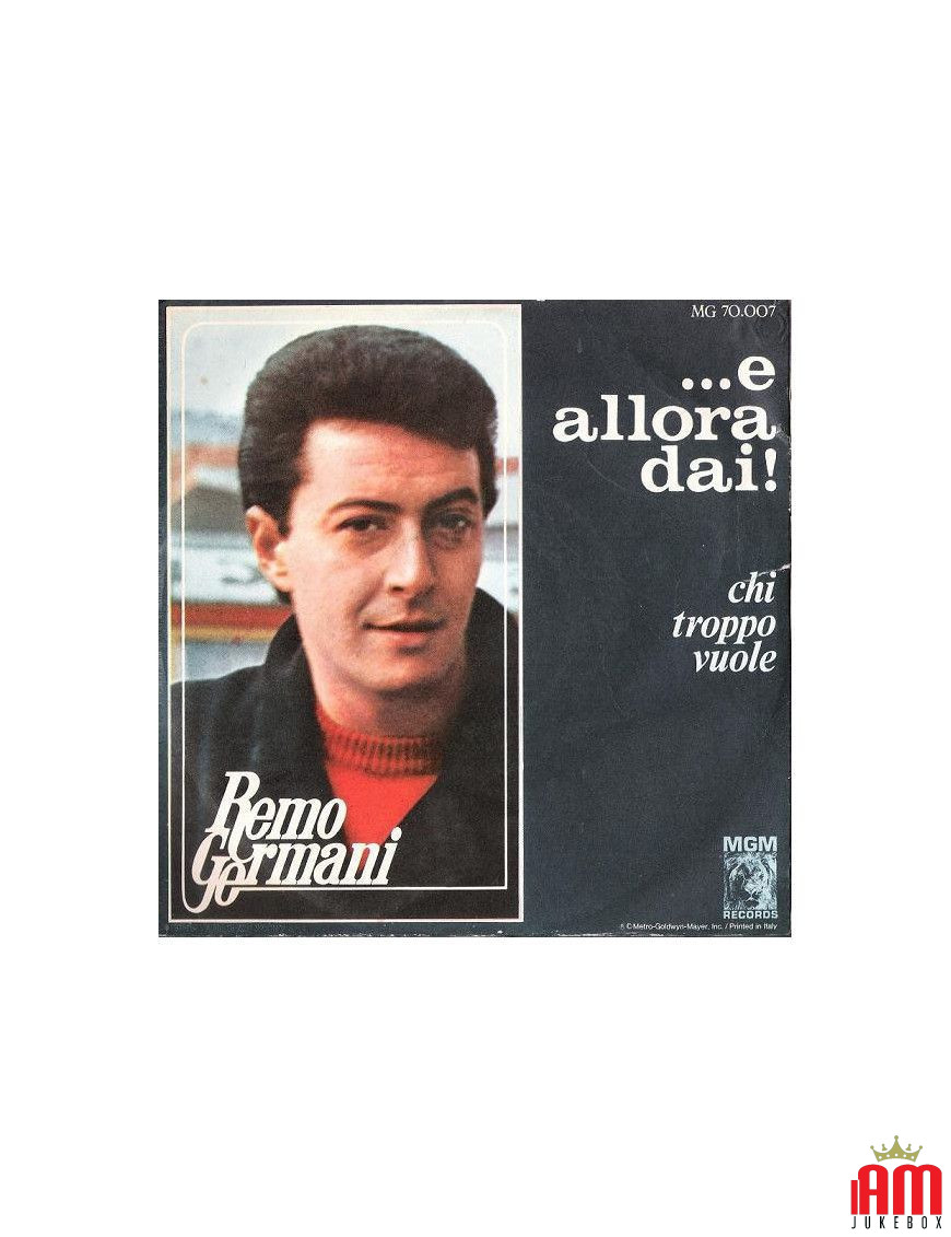 ...Et puis allez ! [Remo Germani] - Vinyle 7", 45 tours [product.brand] 1 - Shop I'm Jukebox 