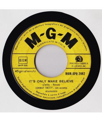 It's Only Make Believe [Conway Twitty] - Vinyl 7", 45 RPM [product.brand] 1 - Shop I'm Jukebox 