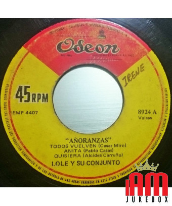 Añoranzas [Lole Y Su Conjunto] - Vinyl 7", 45 RPM, Single [product.brand] 1 - Shop I'm Jukebox 