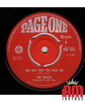 Any Way That You Want Me [The Troggs] – Vinyl 7", 45 RPM, Single [product.brand] 1 - Shop I'm Jukebox 