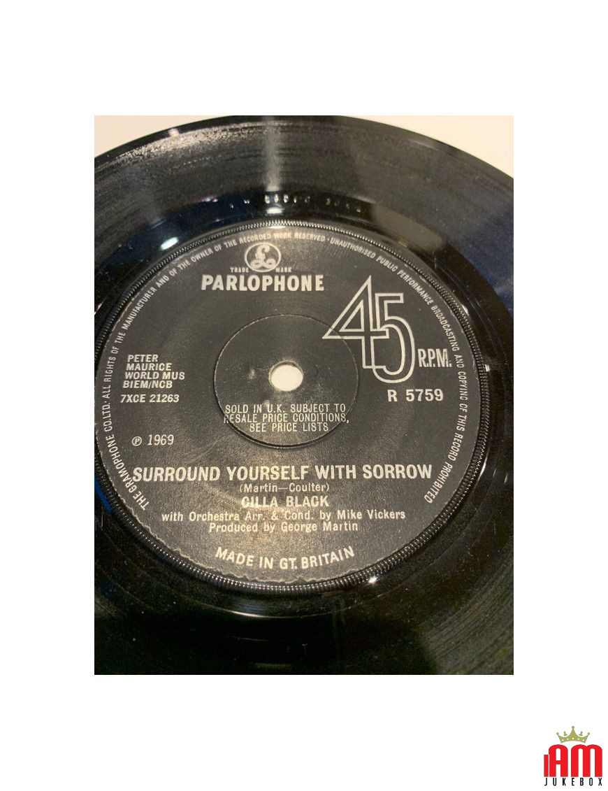 Surround Yourself With Sorrow [Cilla Black] - Vinyl 7", 45 RPM, Single [product.brand] 1 - Shop I'm Jukebox 