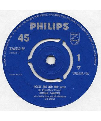 Roses Are Red (My Love) [Ronnie Carroll] – Vinyl 7", 45 RPM, Single, Mono [product.brand] 1 - Shop I'm Jukebox 