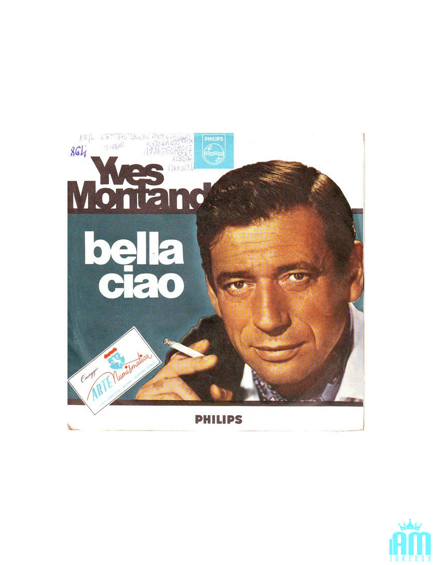 Bella Ciao [Yves Montand] - Vinyl 7", 45 RPM, Single Sided, Mono [product.brand] 1 - Shop I'm Jukebox 