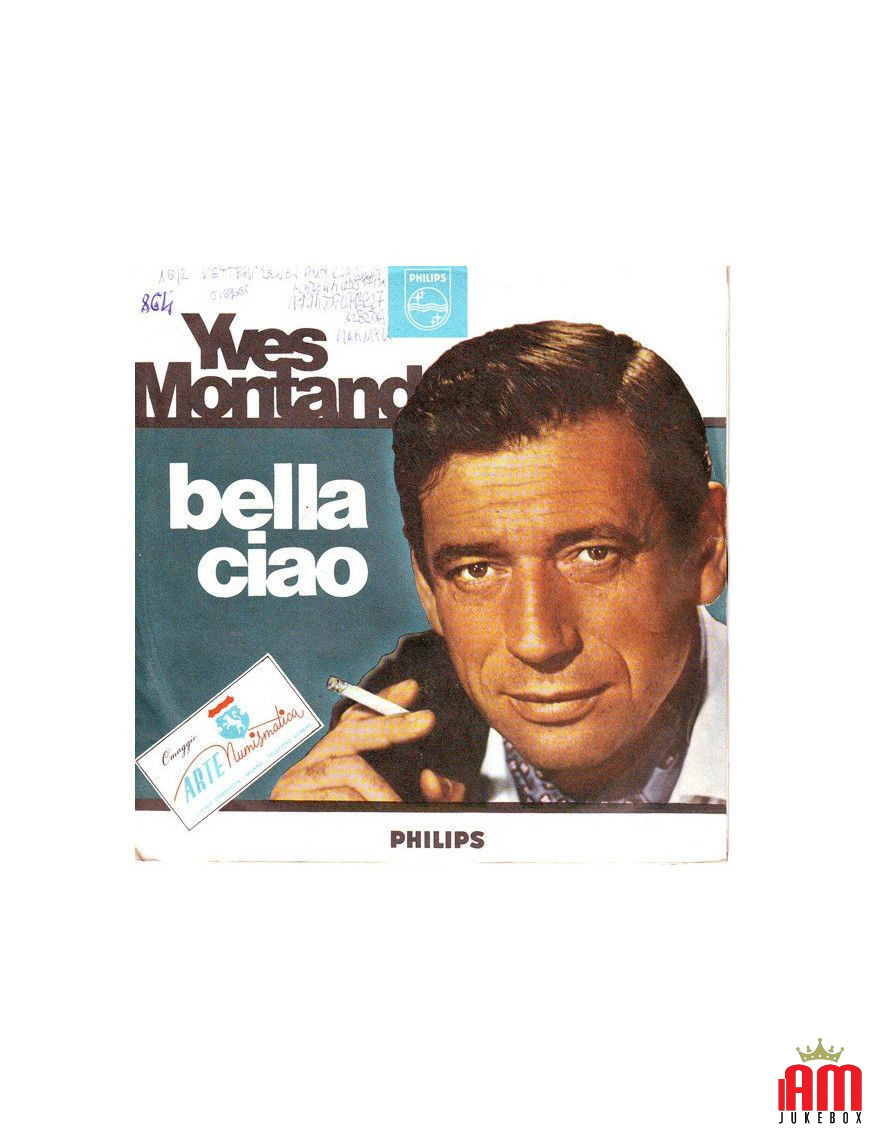 Bella Ciao [Yves Montand] - Vinyle 7", 45 tours, simple face, mono [product.brand] 1 - Shop I'm Jukebox 