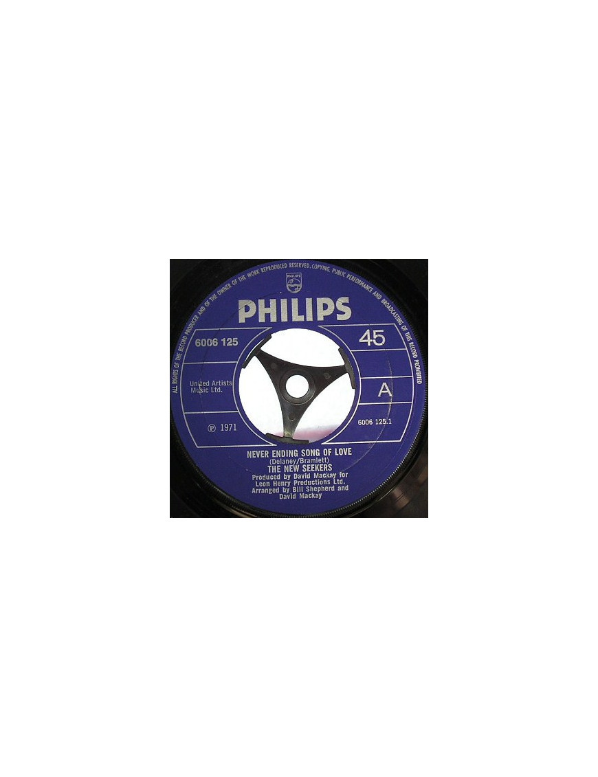 Never Ending Song Of Love [The New Seekers] – Vinyl 7", 45 RPM, Single [product.brand] 1 - Shop I'm Jukebox 
