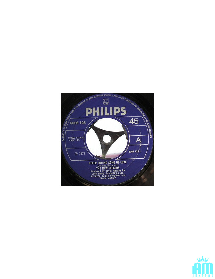 Never Ending Song Of Love [The New Seekers] - Vinyl 7", 45 RPM, Single [product.brand] 1 - Shop I'm Jukebox 