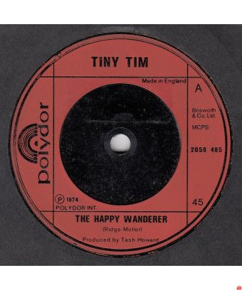 The Happy Wanderer My Nose Always Gets In The Way [Tiny Tim] – Vinyl 7", Single, 45 RPM [product.brand] 1 - Shop I'm Jukebox 