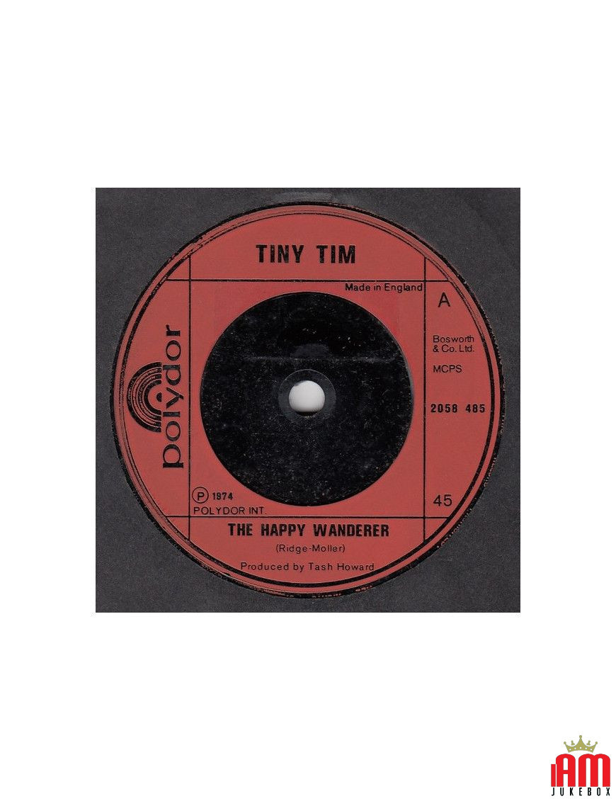 The Happy Wanderer My Nose Always Gets In The Way [Tiny Tim] – Vinyl 7", Single, 45 RPM [product.brand] 1 - Shop I'm Jukebox 