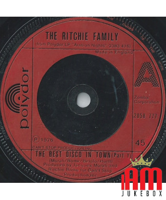 Die beste Disco der Stadt [The Ritchie Family] – Vinyl 7", 45 RPM, Single