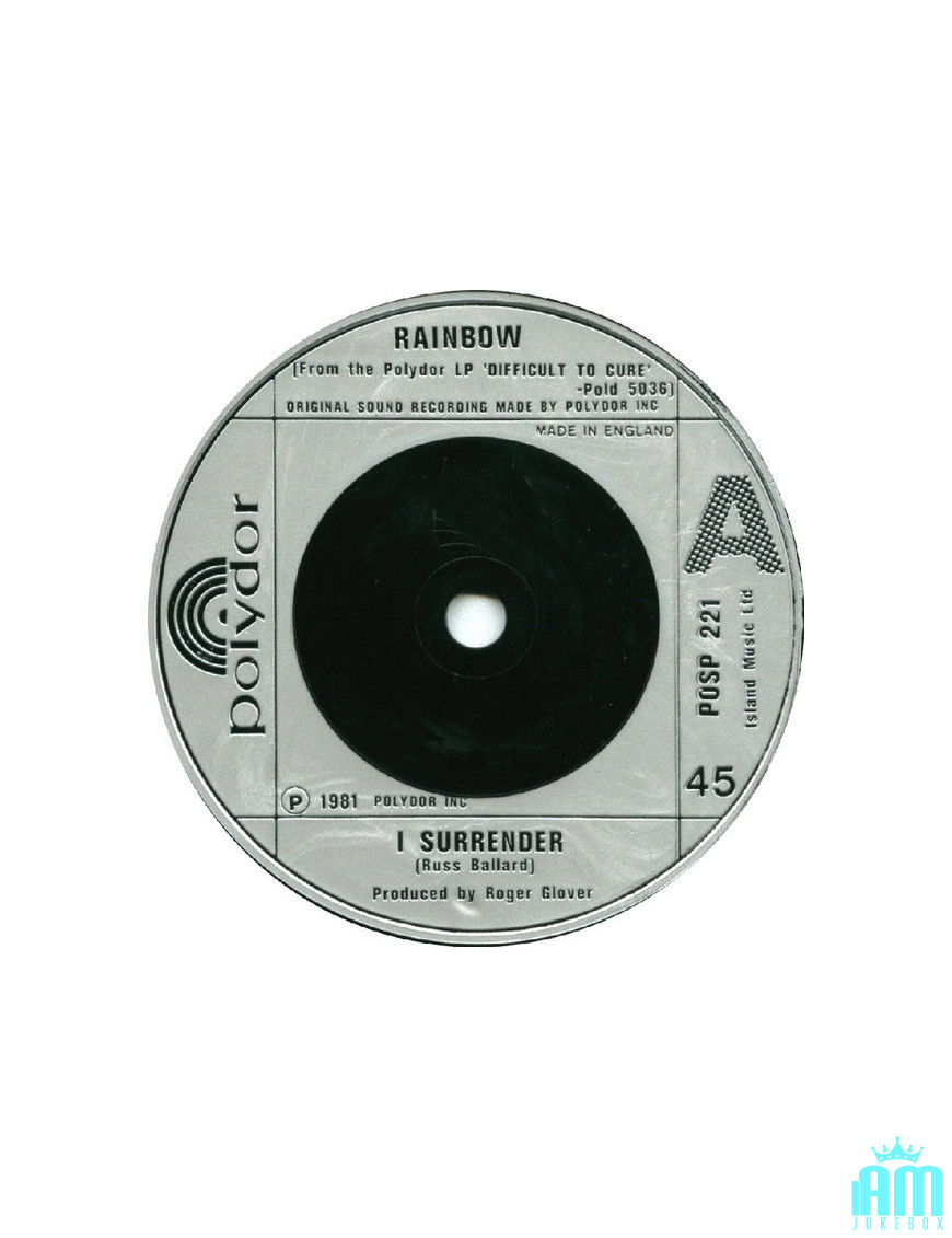 I Surrender [Rainbow] - Vinyle 7", 45 tours, single [product.brand] 1 - Shop I'm Jukebox 