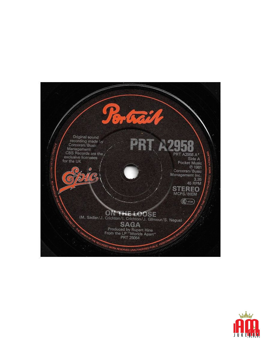 On The Loose [Saga (3)] – Vinyl 7", 45 RPM [product.brand] 1 - Shop I'm Jukebox 