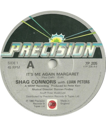 It's Me Again Margaret [Shag Connors,...] - Vinyl 7", 45 RPM, Single [product.brand] 1 - Shop I'm Jukebox 