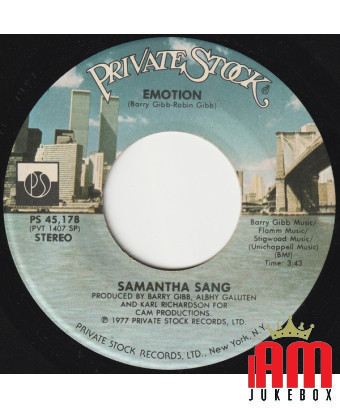 Emotion [Samantha Sang] – Vinyl 7", 45 RPM, Single, Stereo [product.brand] 1 - Shop I'm Jukebox 