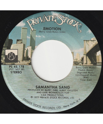 Emotion [Samantha Sang] – Vinyl 7", 45 RPM, Single, Stereo