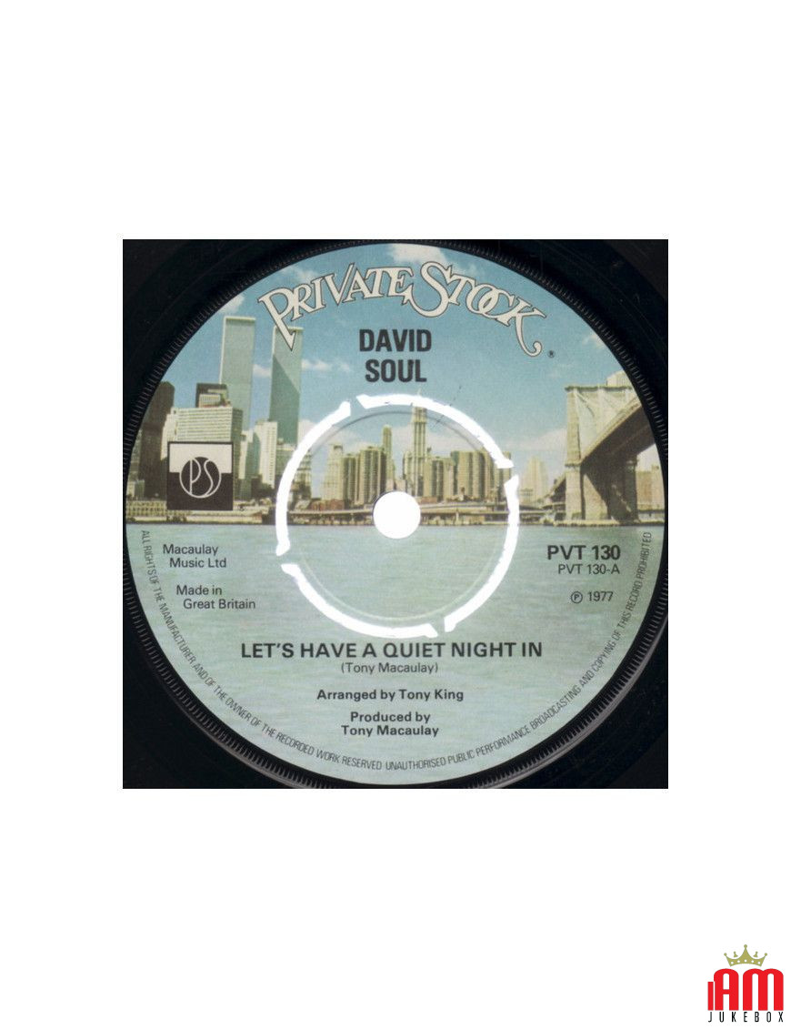 Passons une nuit tranquille dans [David Soul] - Vinyl 7", 45 RPM [product.brand] 1 - Shop I'm Jukebox 