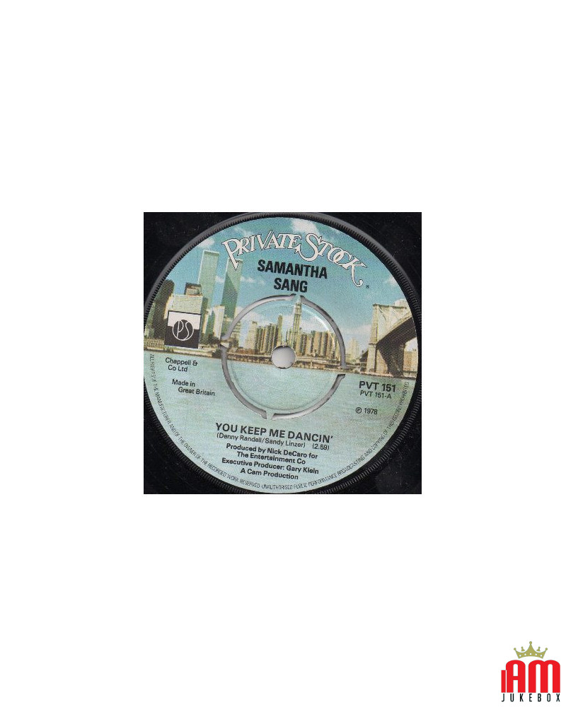 You Keep Me Dancing [Samantha Sang] - Vinyl 7", 45 RPM [product.brand] 1 - Shop I'm Jukebox 