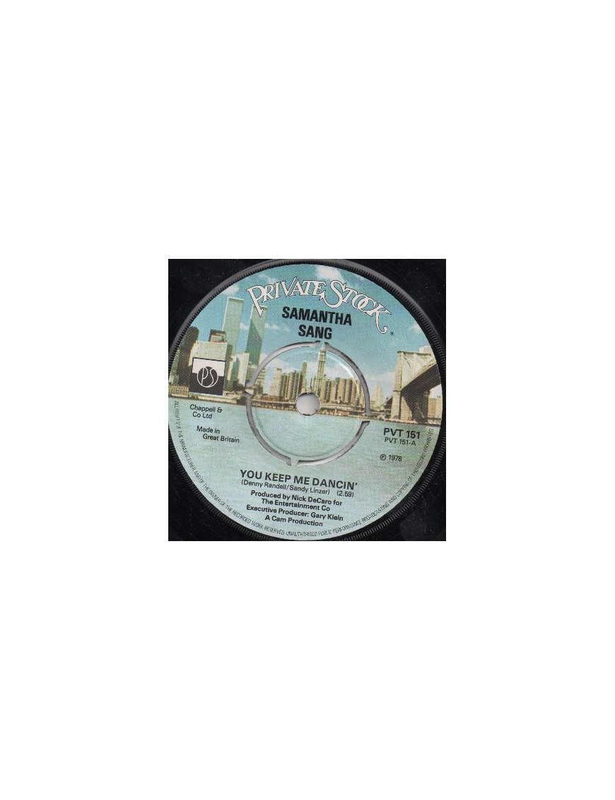 You Keep Me Dancing [Samantha Sang] - Vinyl 7", 45 RPM
