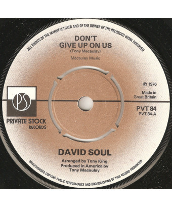 Don't Give Up On Us [David...