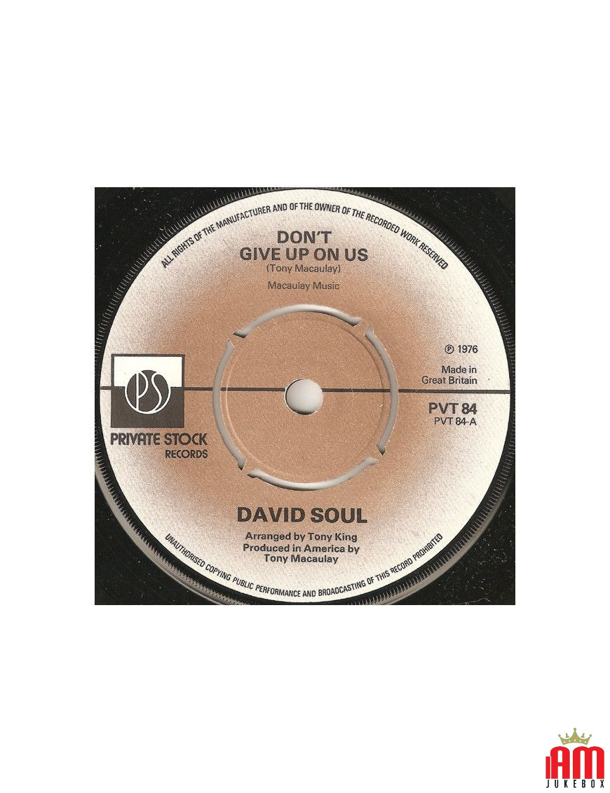 Ne nous abandonnez pas [David Soul] - Vinyl 7", 45 tours, Single [product.brand] 1 - Shop I'm Jukebox 