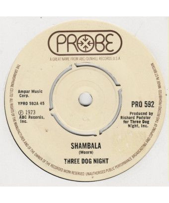 Shambala [Three Dog Night] - Vinyl 7", 45 RPM [product.brand] 1 - Shop I'm Jukebox 