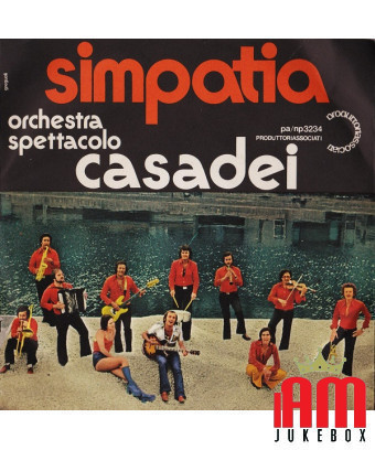 Simpatia [Orchestra Spettacolo Raoul Casadei] – Vinyl 7", 45 RPM, Stereo [product.brand] 1 - Shop I'm Jukebox 