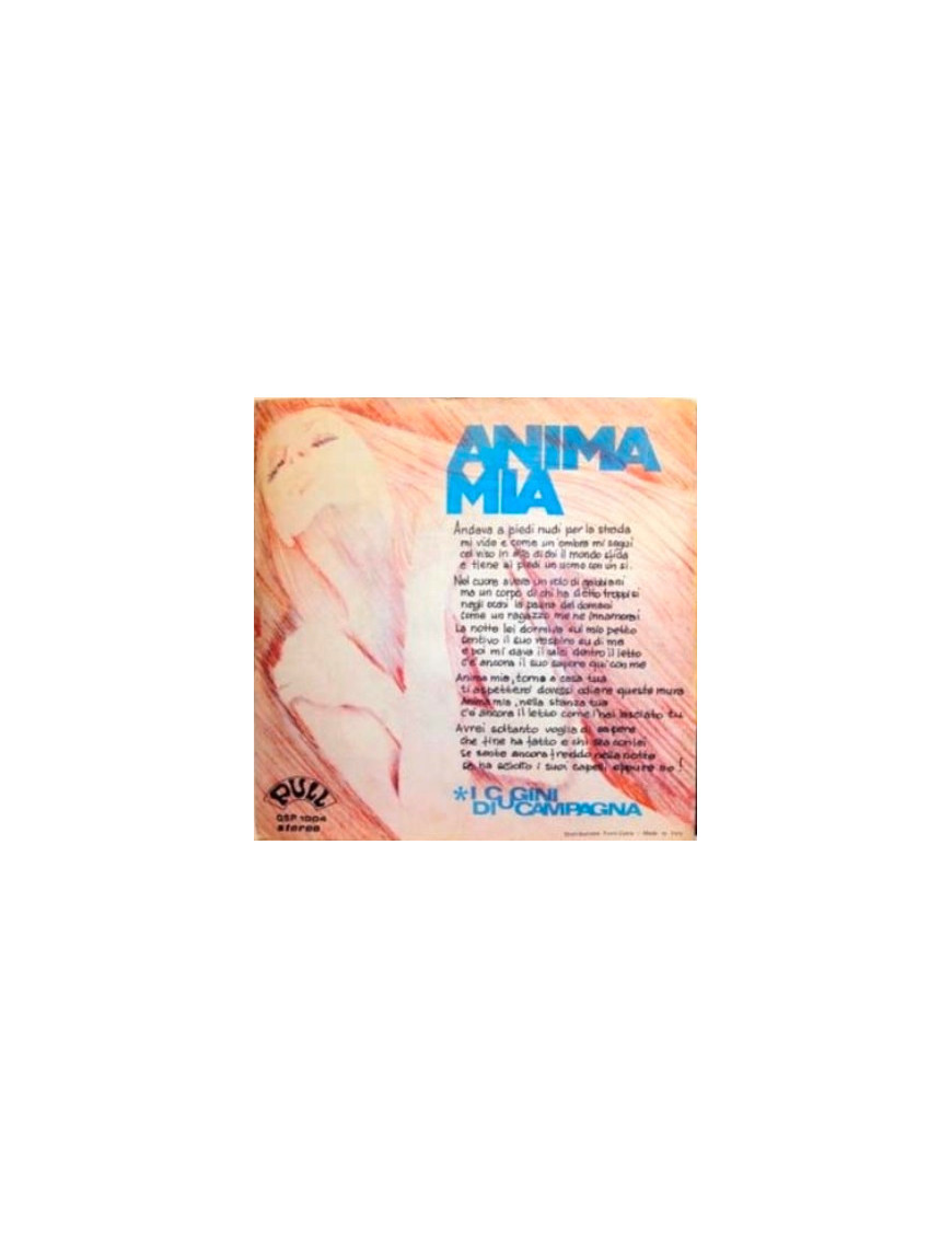 Anima Mia [I Cugini Di Campagna] - Vinyl 7", 45 RPM, Single