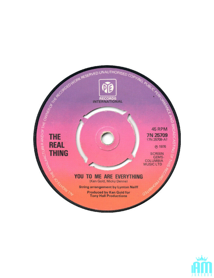 Tu es tout pour moi [The Real Thing] - Vinyl 7", 45 RPM, Single [product.brand] 1 - Shop I'm Jukebox 
