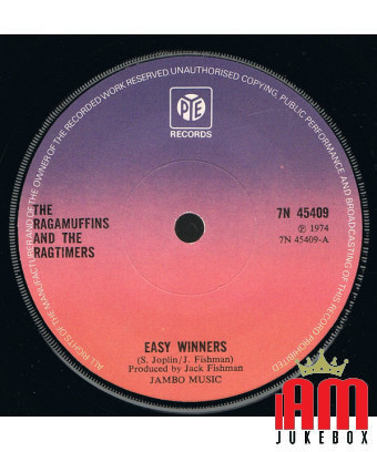Easy Winners [The Ragamuffins (4),...] – Vinyl 7", 45 RPM [product.brand] 1 - Shop I'm Jukebox 
