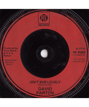 Isn't She Lovely [David Parton] - Vinyl 7", 45 RPM