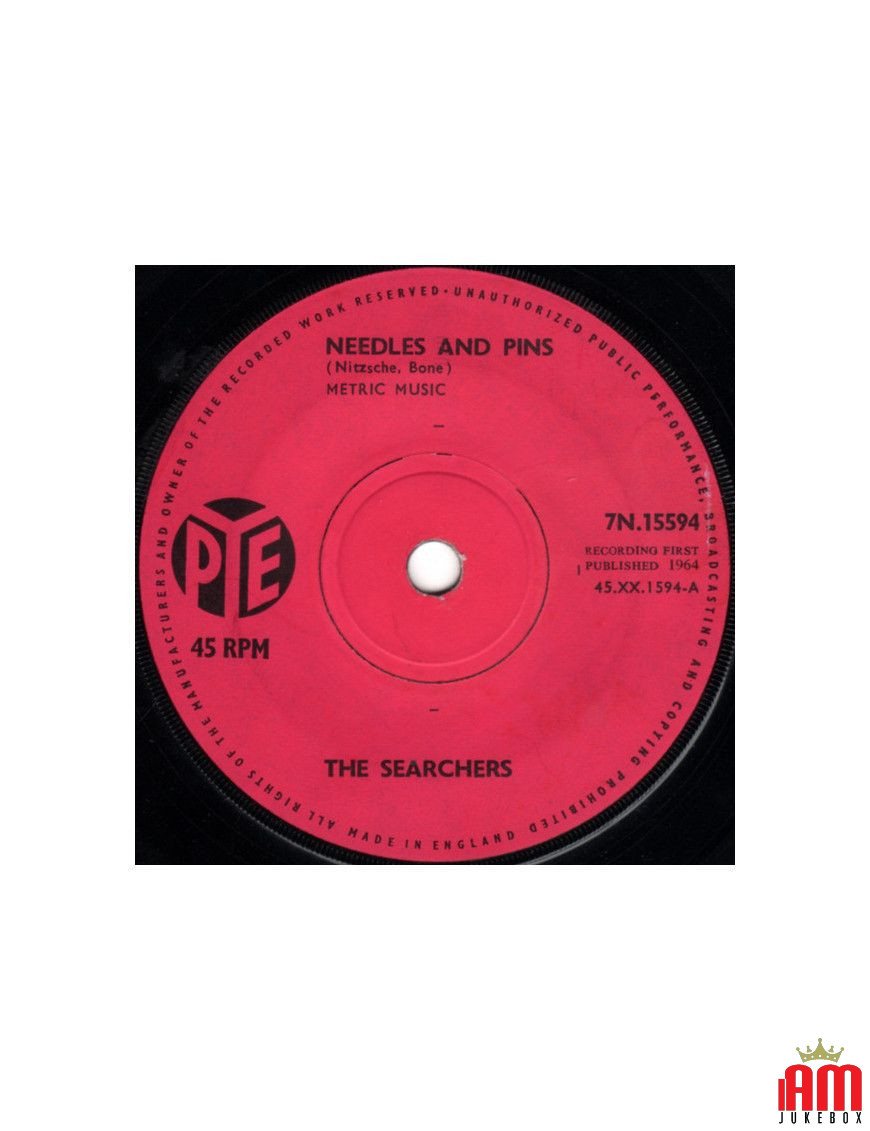 Needles And Pins [The Searchers] - Vinyl 7", 45 RPM, Single [product.brand] 1 - Shop I'm Jukebox 