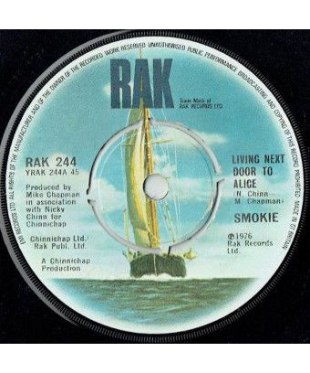 Vivre à côté d'Alice [Smokie] - Vinyl 7", 45 RPM, Single [product.brand] 1 - Shop I'm Jukebox 